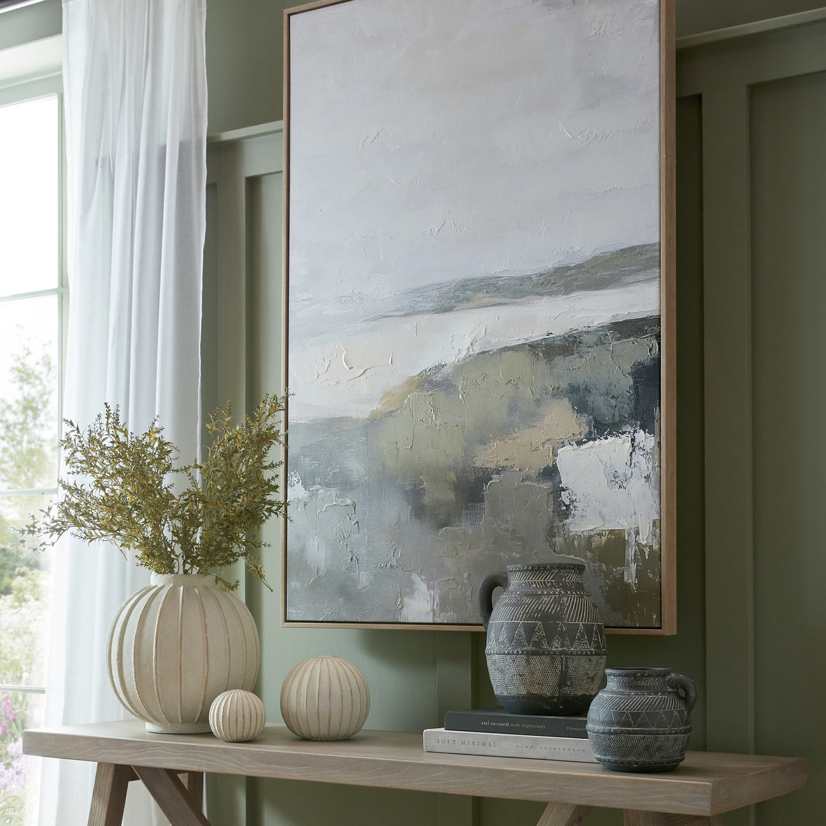 Grove Large Globe Vase - White