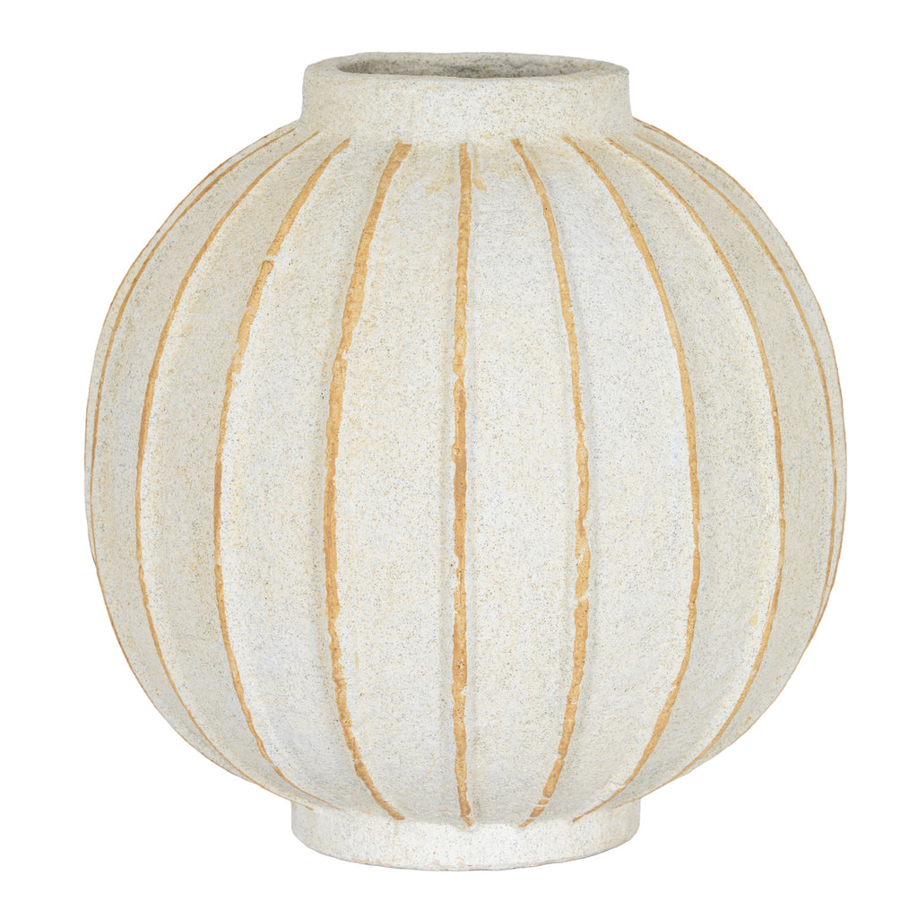 Grove Globe Vase - White