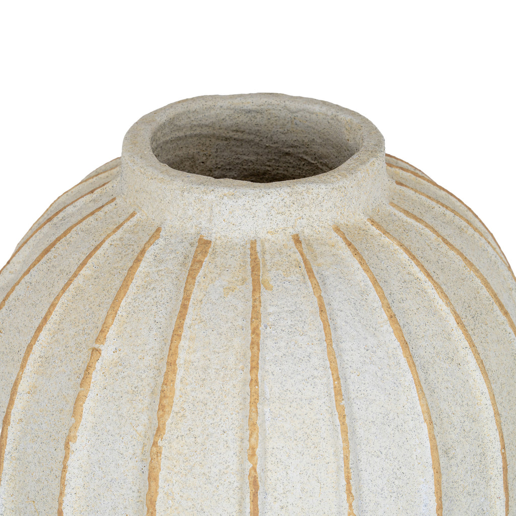 Grove Globe Vase - White