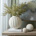 Grove Globe Vase - White