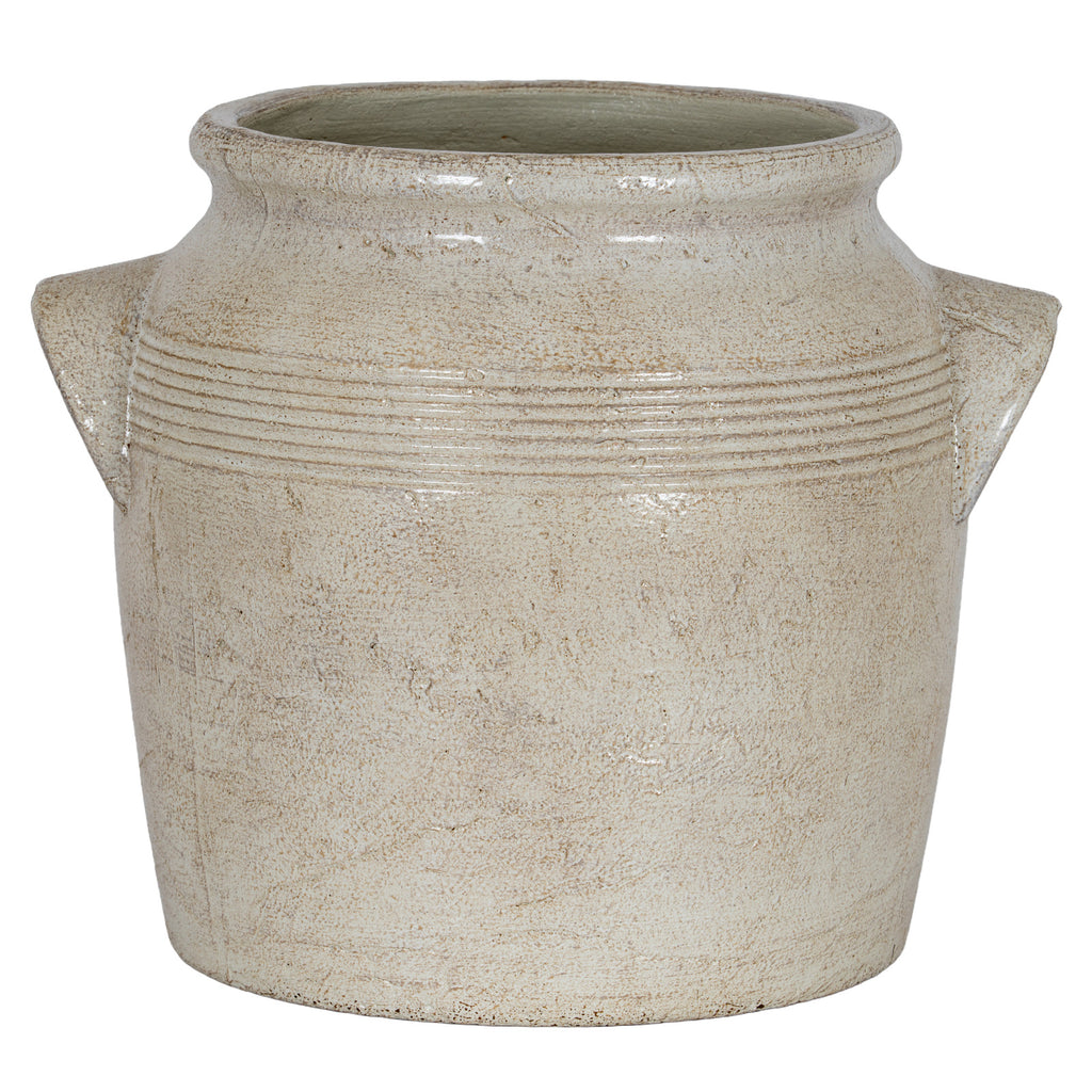 Tarn Collection Small Pot with Handles - White