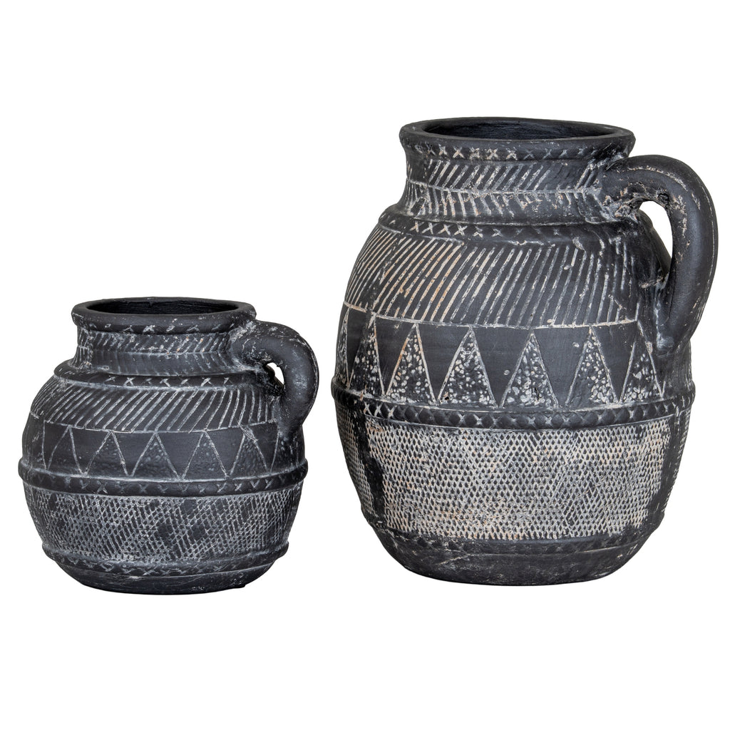 Etched Collection Jug - Black