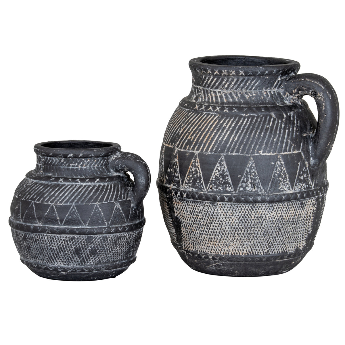 Etched Collection Jug - Black