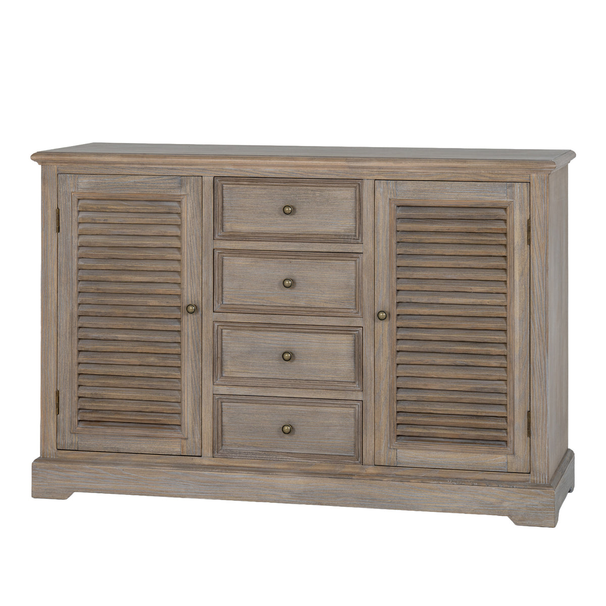 Delphine Collection 2 Door 4 Drawer Large Dresser Base - Brown