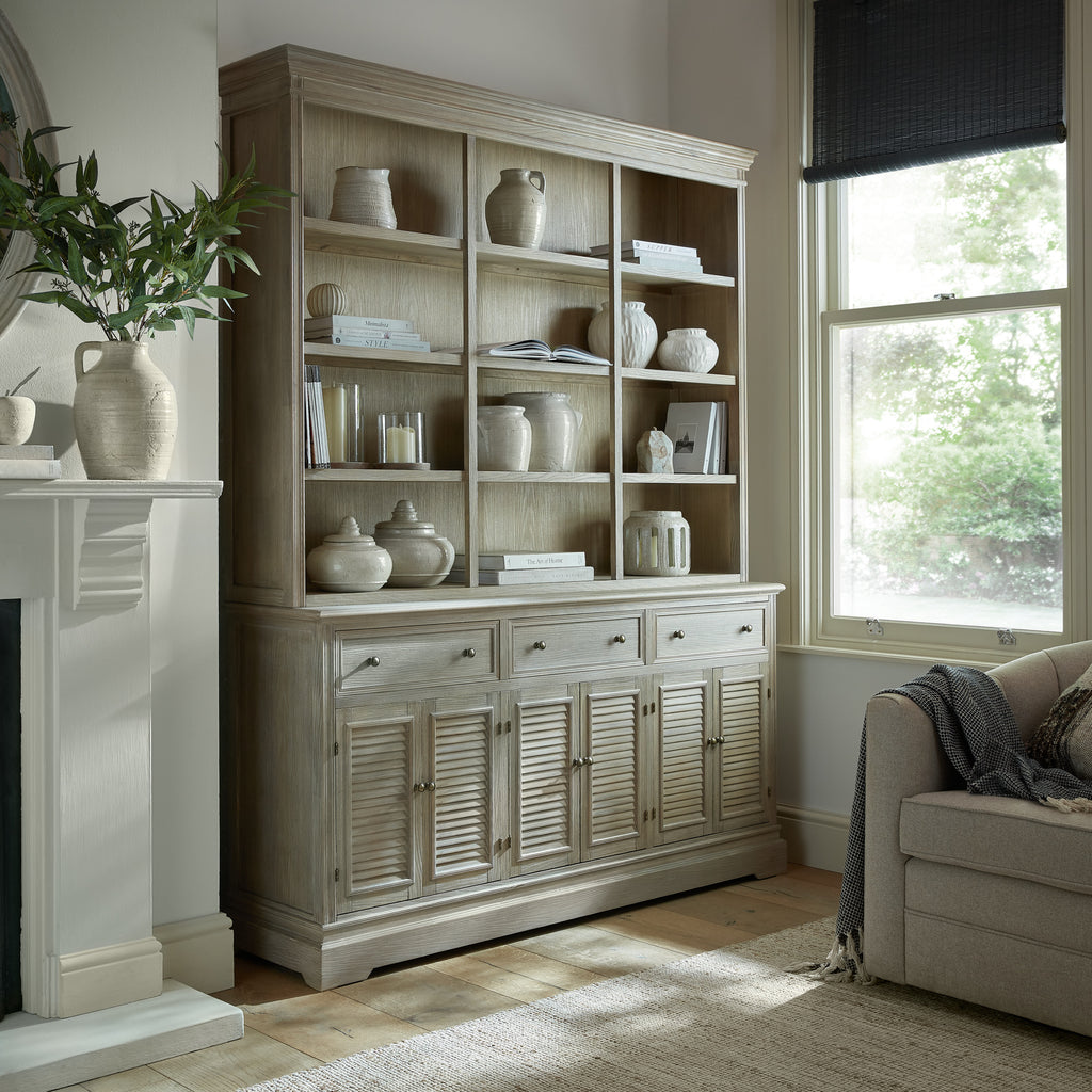 Delphine Collection 3 Shelf Large Dresser Top - Brown