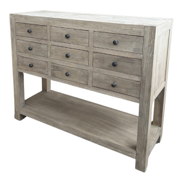 Haldon Collection 9 Drawer Chest with Shelf