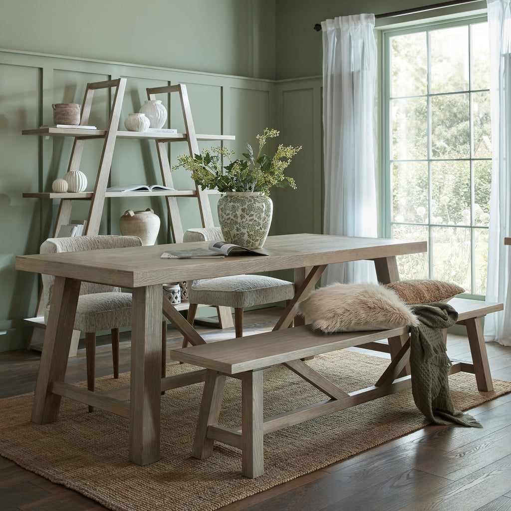 Haldon Collection Large Dining Table - Brown