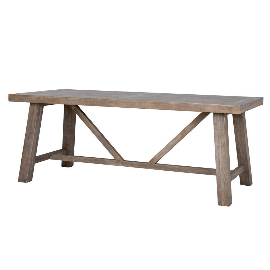 Haldon Collection Large Dining Table - Brown