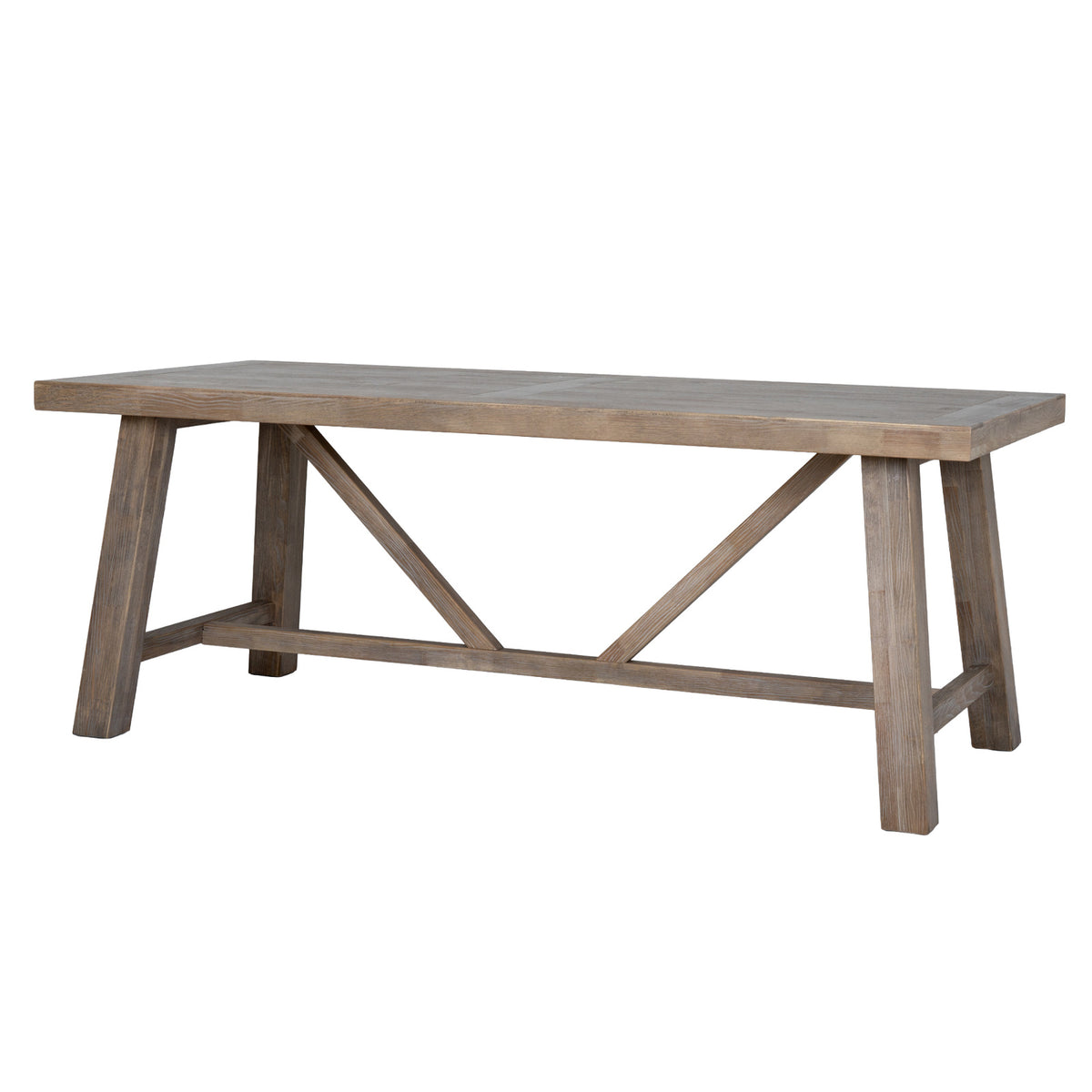 Haldon Collection Large Dining Table - Brown