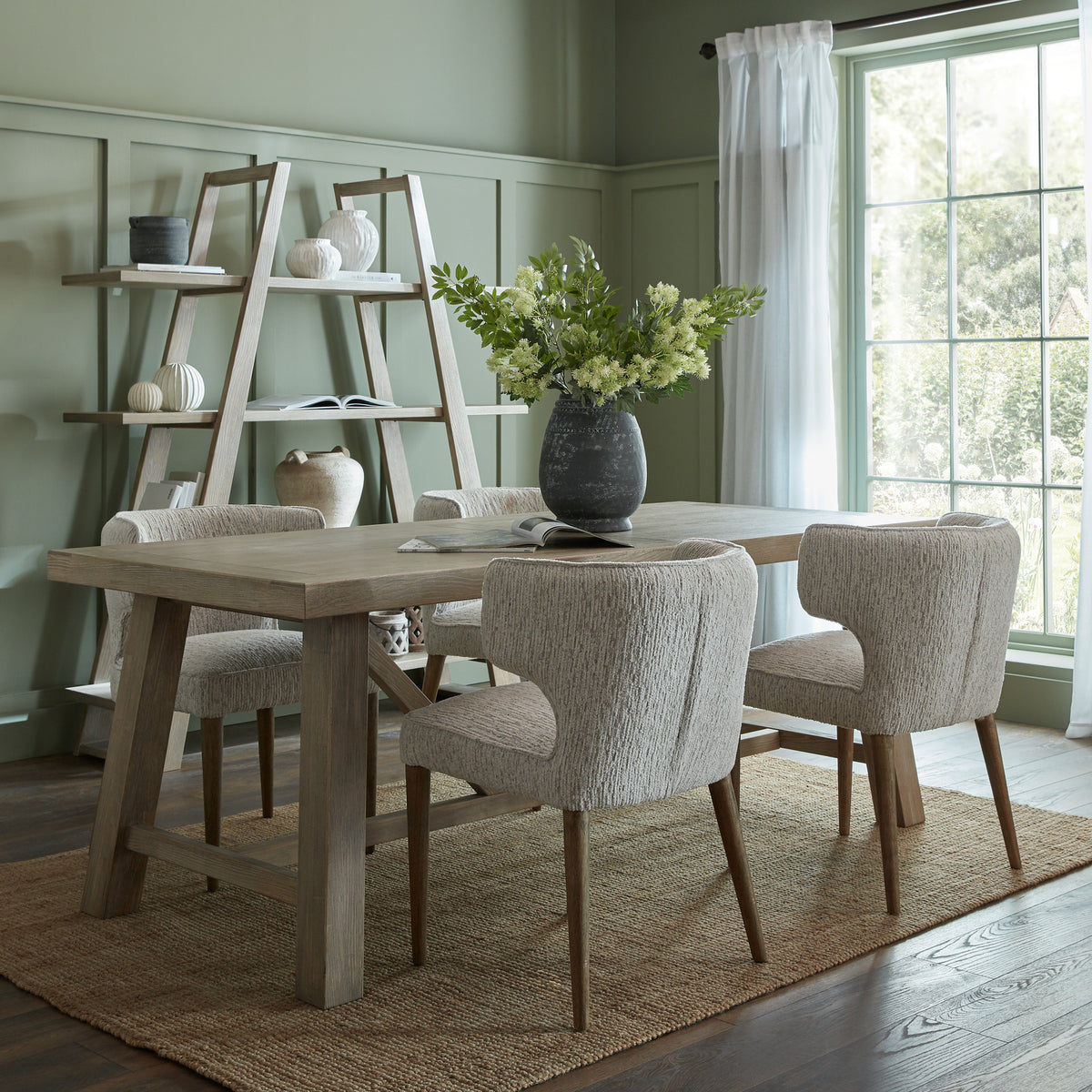 Haldon Collection Large Dining Table - Brown