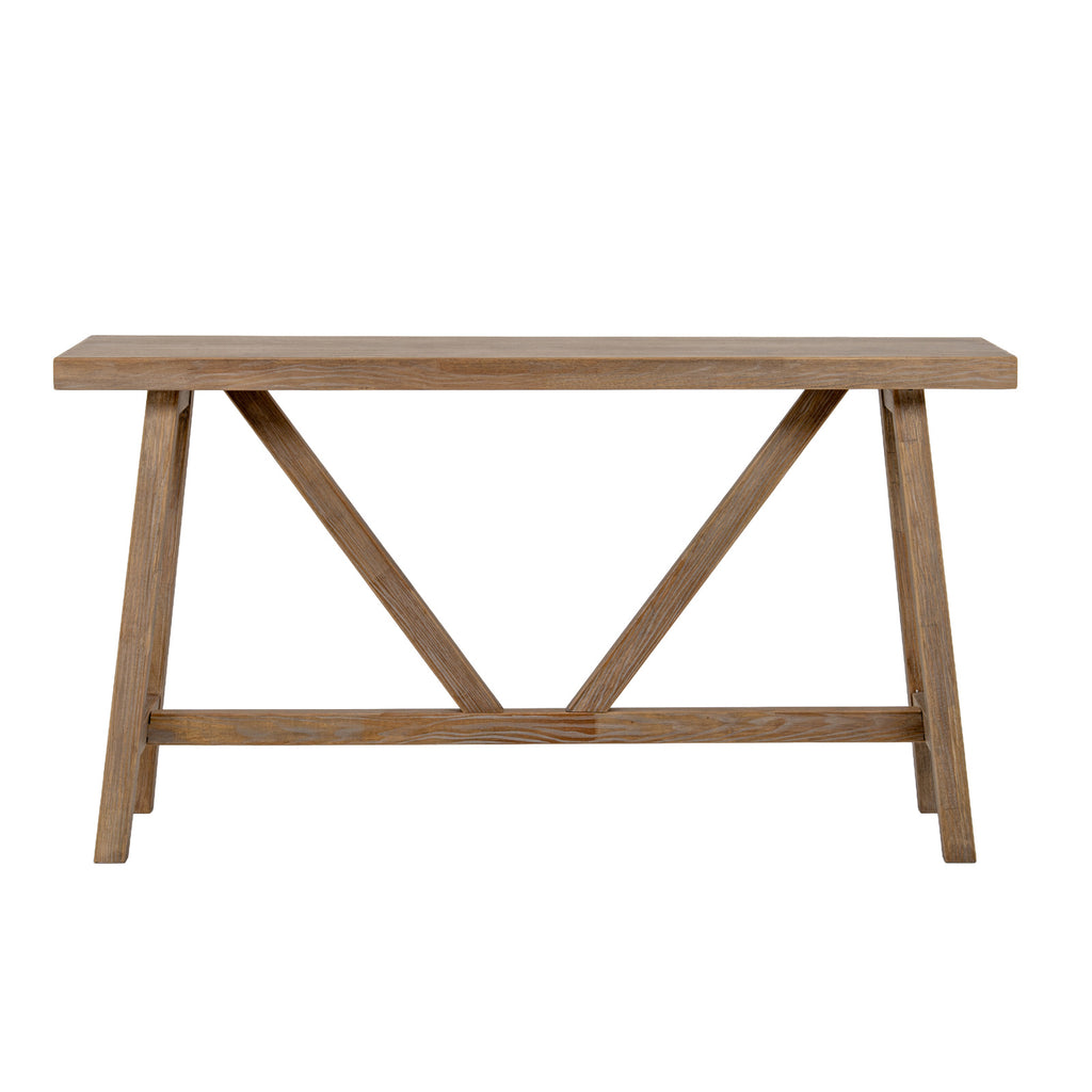 Haldon Collection Three Drawer Console Table - Brown