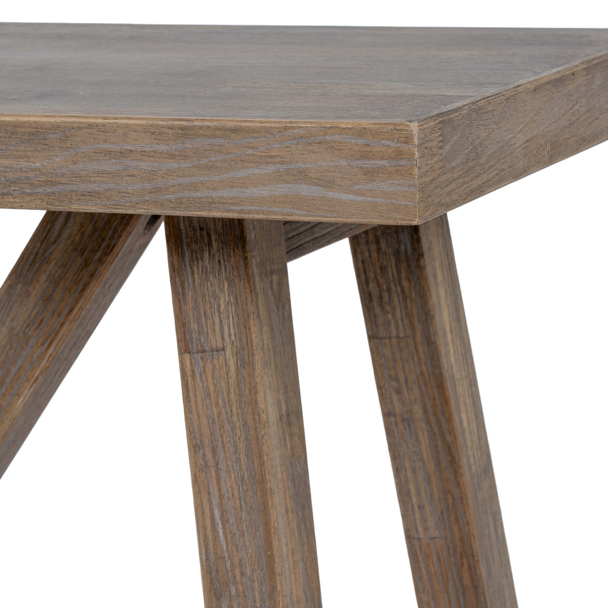 Haldon Collection Three Drawer Console Table - Brown