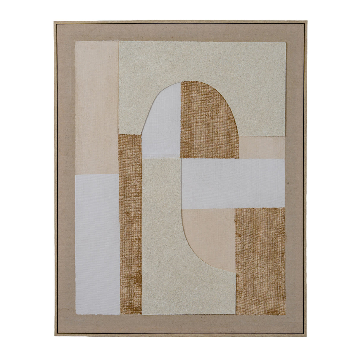 Portina Linen Textured Canvas In Frame