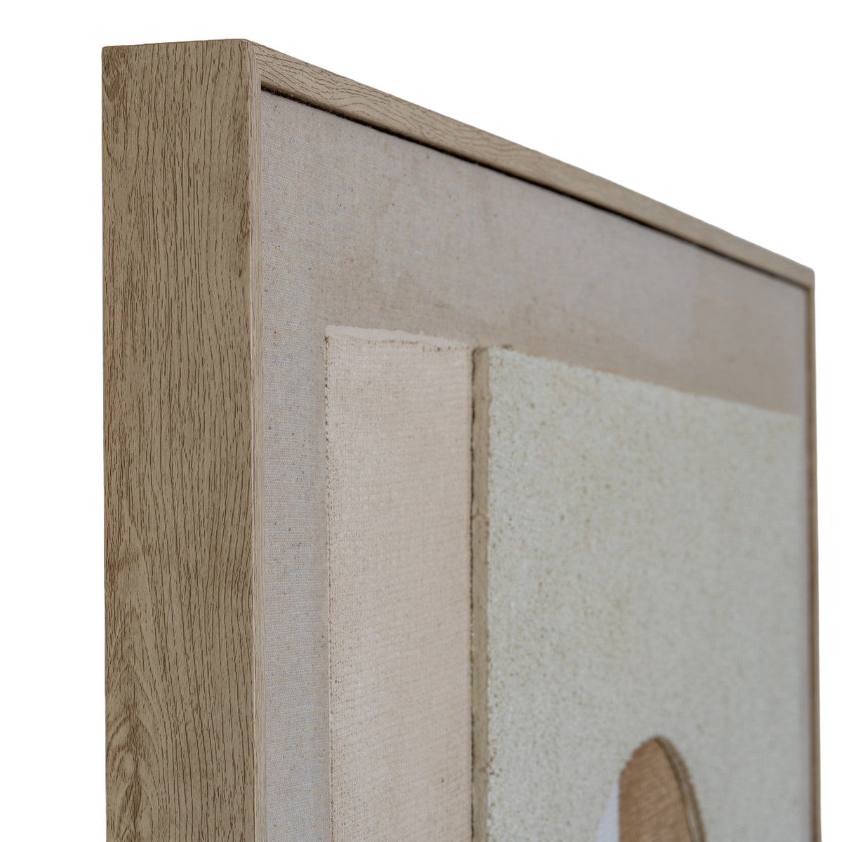 Portina Linen Textured Canvas In Frame