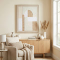 Portina Linen Textured Canvas In Frame