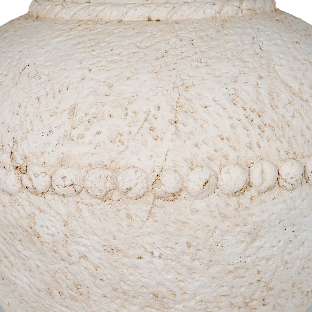 Medium Olympia Terracotta Vase - White
