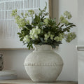 Medium Olympia Terracotta Vase - White
