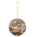 Medium Fawn Feathered Bauble