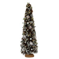 Large Frosted Forest Tree with Pinecones and Pearls