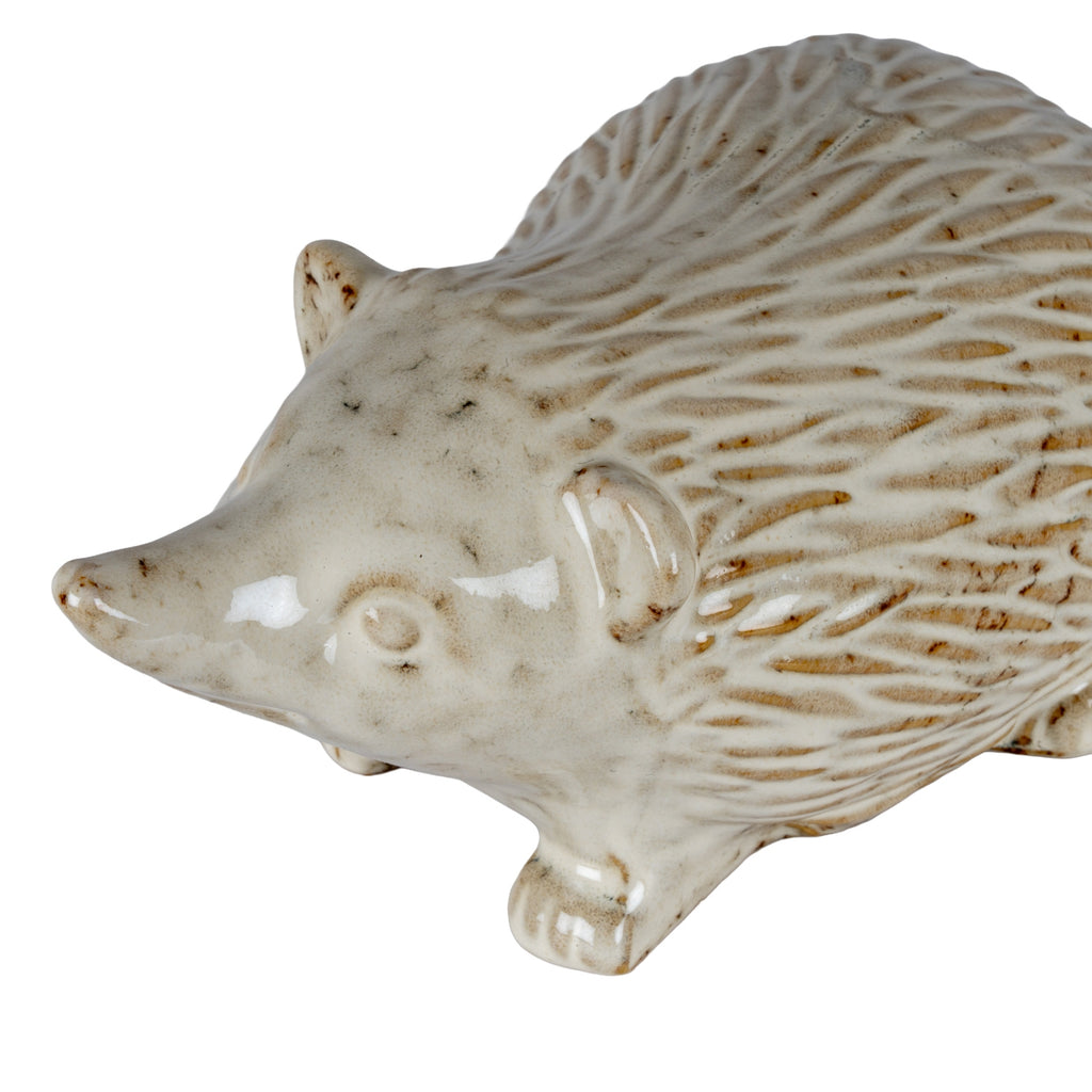 Alora Ceramic Round Small Hedgehog - White