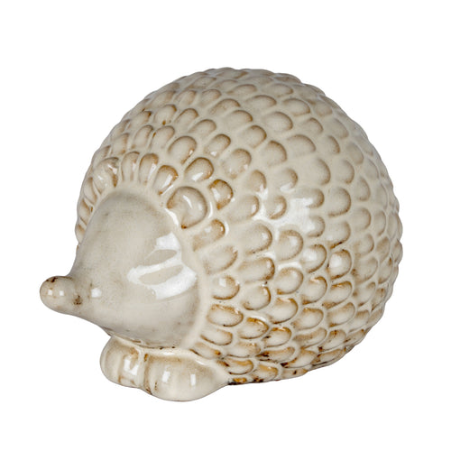Alora Ceramic Round Medium Hedgehog - White