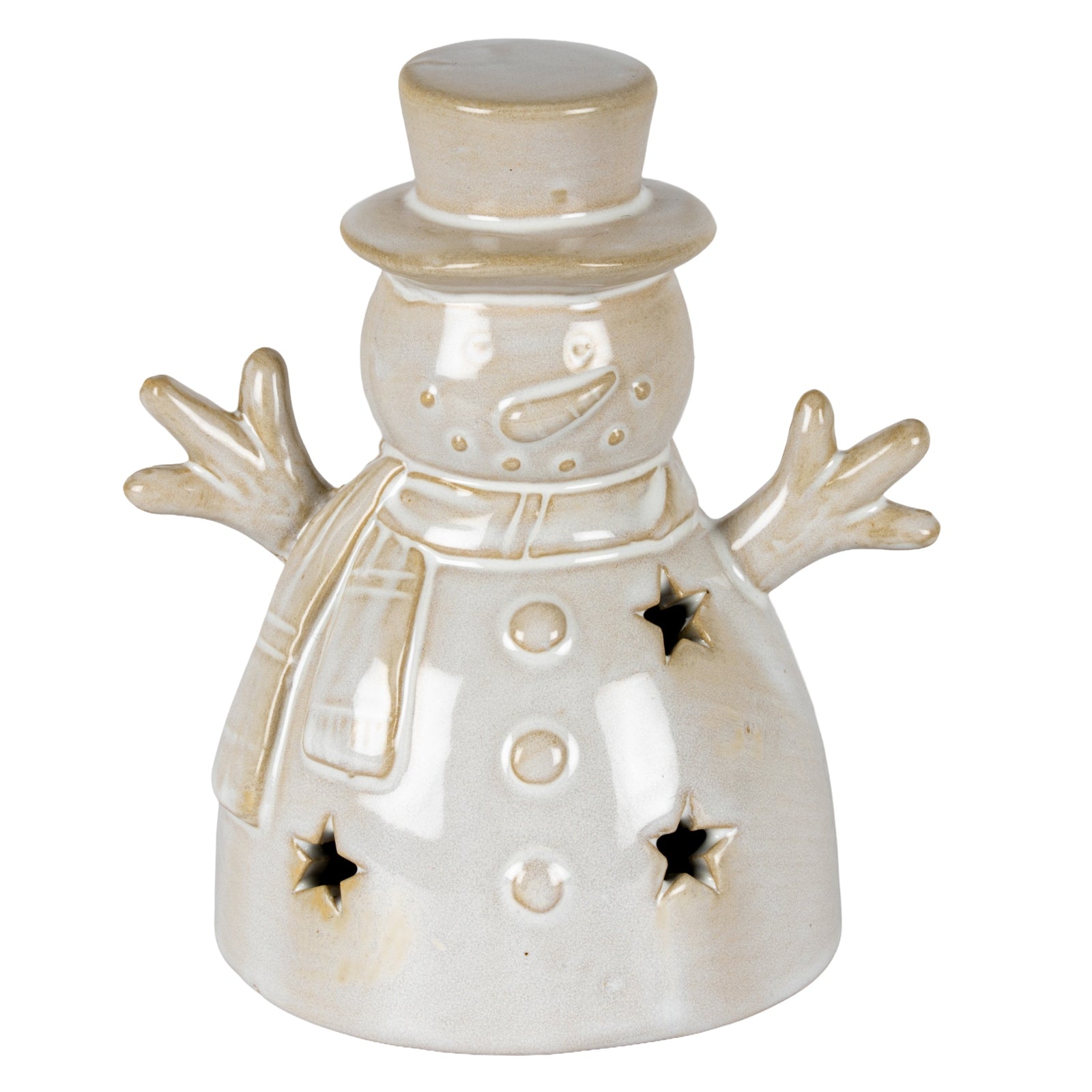 Alora Ceramic Small Snowman with Led Light