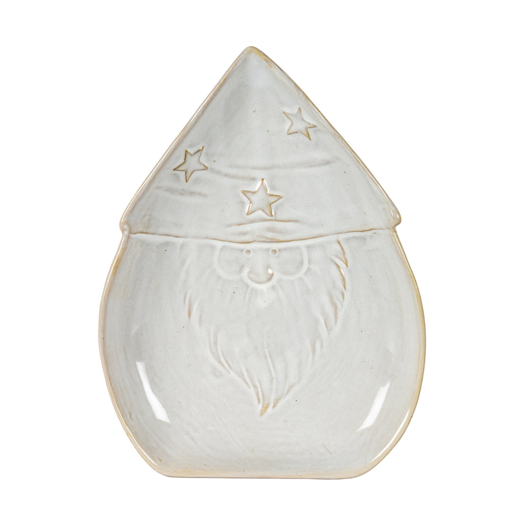 Alora Ceramic Santa Dish - White