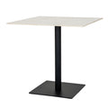 Romanby Stone Square Dining Table - White