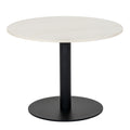 Romanby Stone Round Coffee Table - White