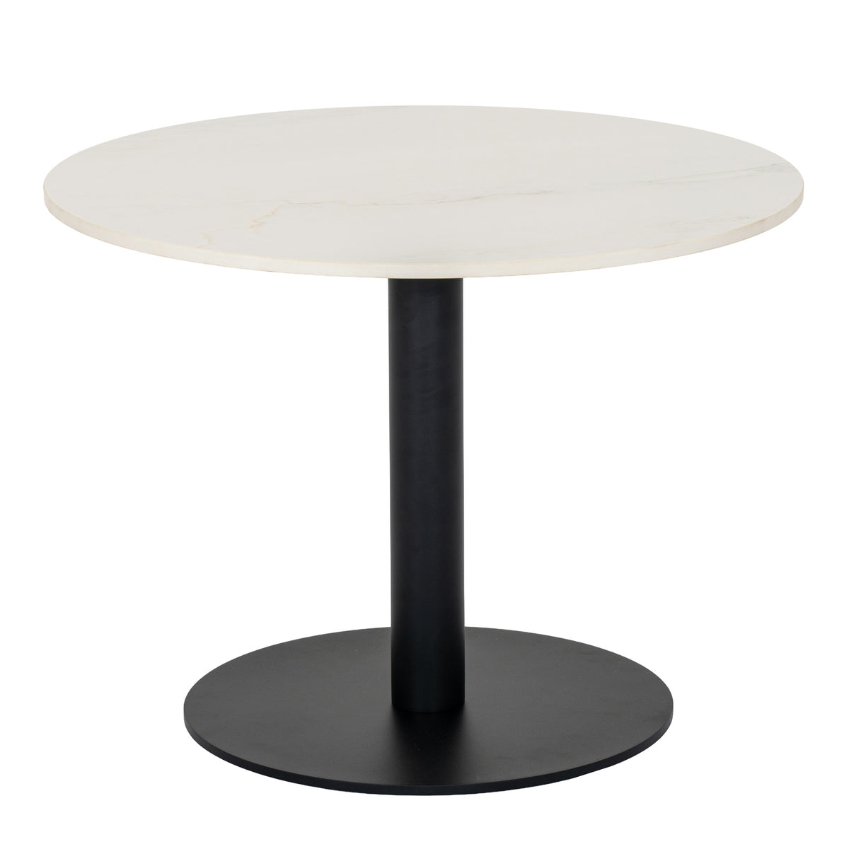 Romanby Stone Round Coffee Table - White